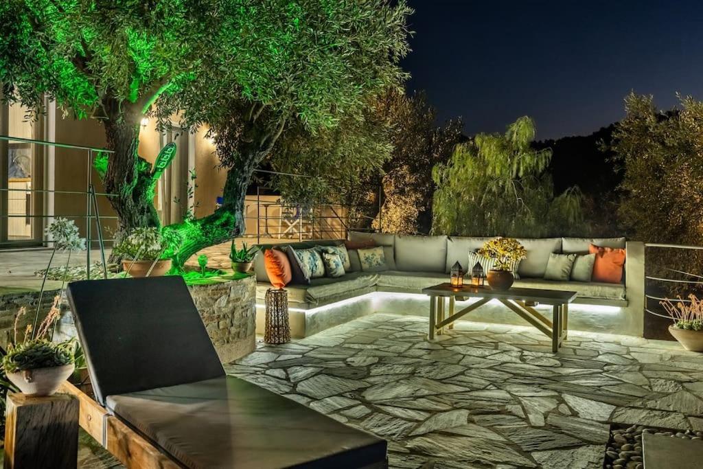 Skopelos Blue Heaven Pool Villa In Olive Grove Exterior foto
