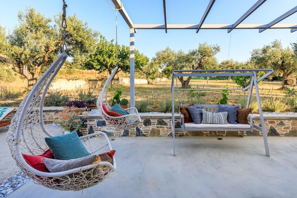 Skopelos Blue Heaven Pool Villa In Olive Grove Exterior foto