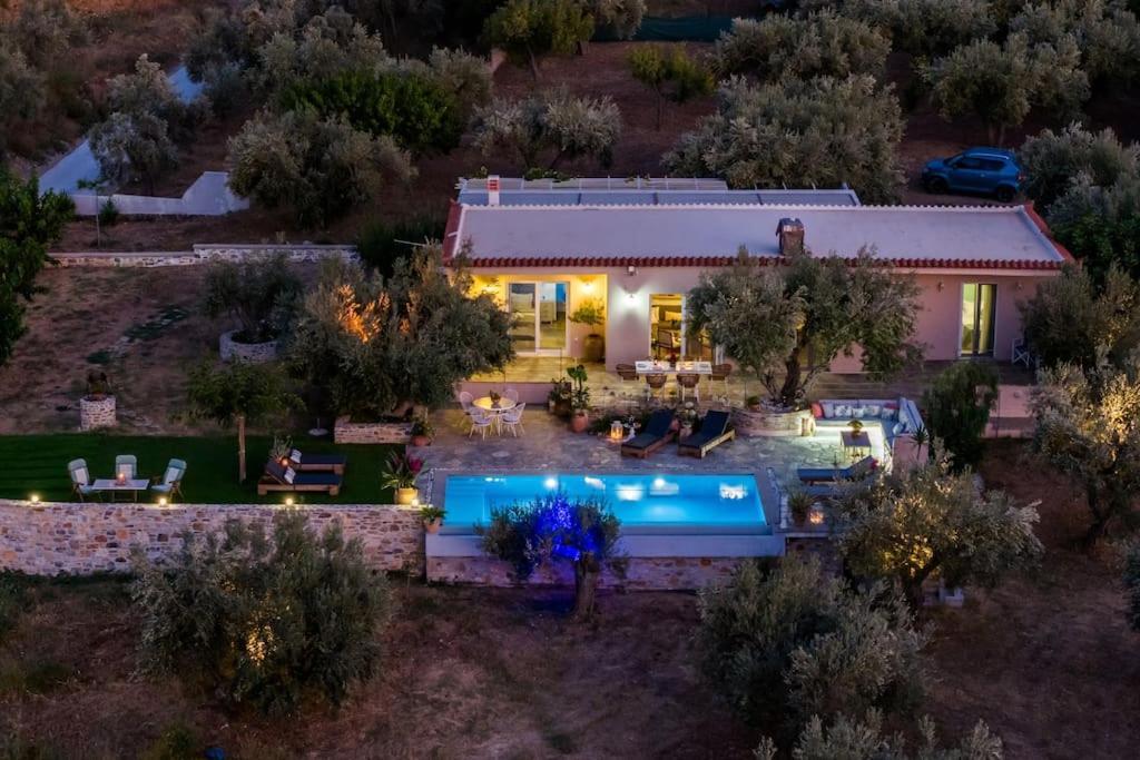Skopelos Blue Heaven Pool Villa In Olive Grove Exterior foto